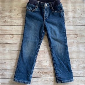 Gap little girl pull up jeans floral lined